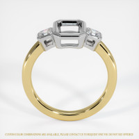 18K White & Yellow Three Stone Ring Setting Image