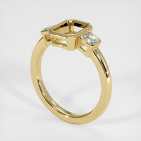 14K Yellow Gold Three Stone Ring Setting Video