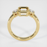 14K Yellow Gold Three Stone Ring Setting Image