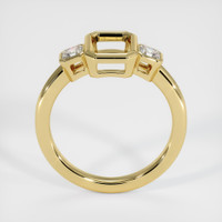 18K Yellow Gold Three Stone Ring Setting Image