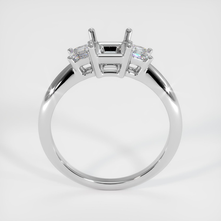 Platinum 950 Three Stone Ring Setting