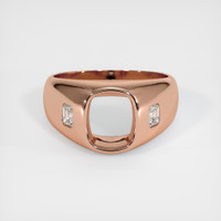 14K Rose Gold Men's Ring Setting Image
