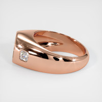 14K Rose Gold Men's Ring Setting Image