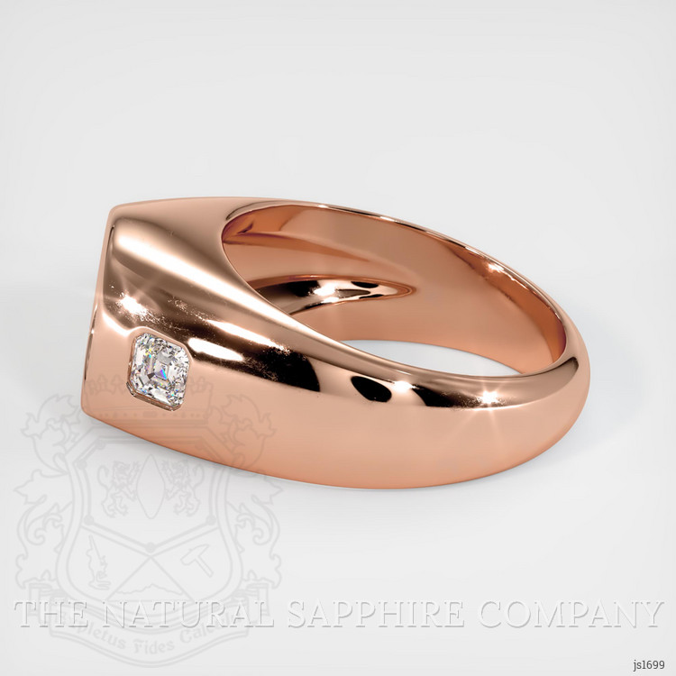 14K Rose Gold Men's Ring Setting