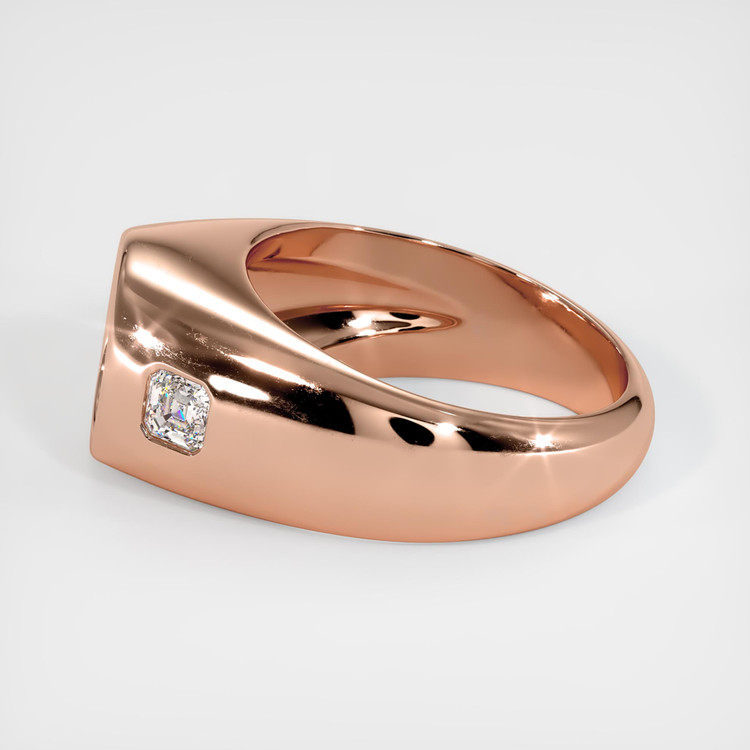 14K Rose Gold Men's Ring Setting
