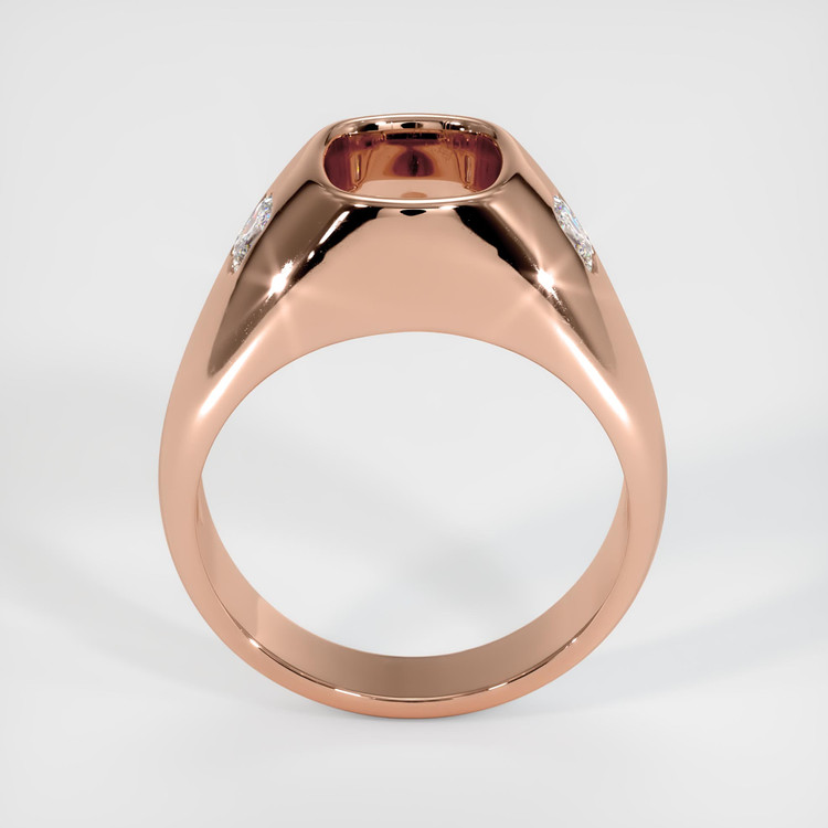 14K Rose Gold Men's Ring Setting