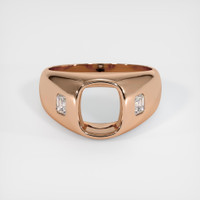 18K Rose Gold Men's Ring Setting Image