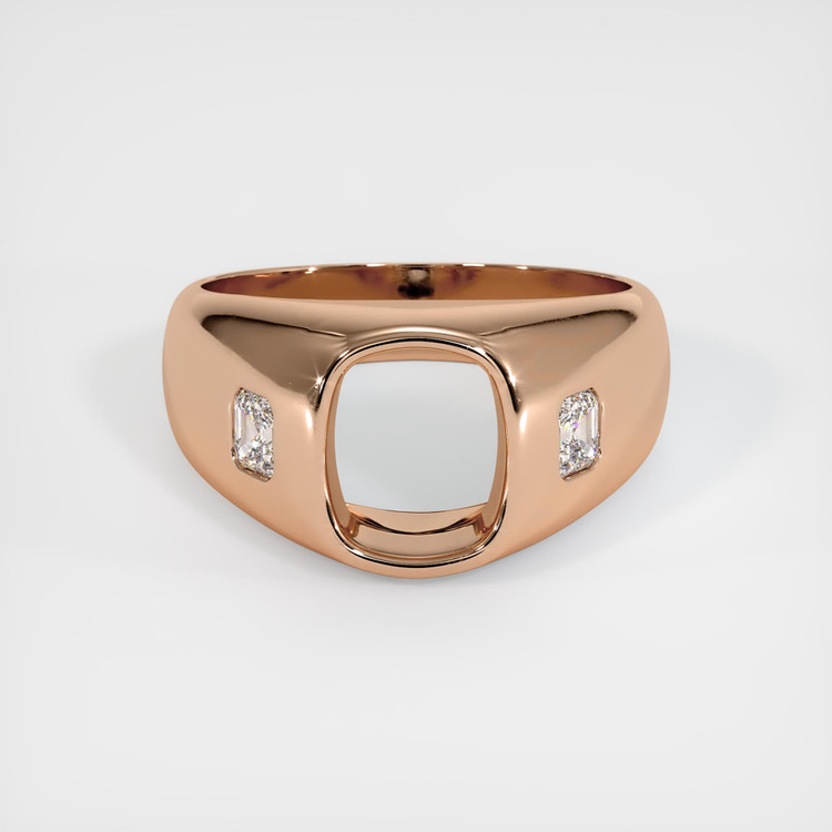 18K Rose Gold Men's Ring Setting