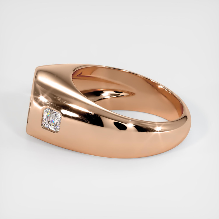 18K Rose Gold Men's Ring Setting