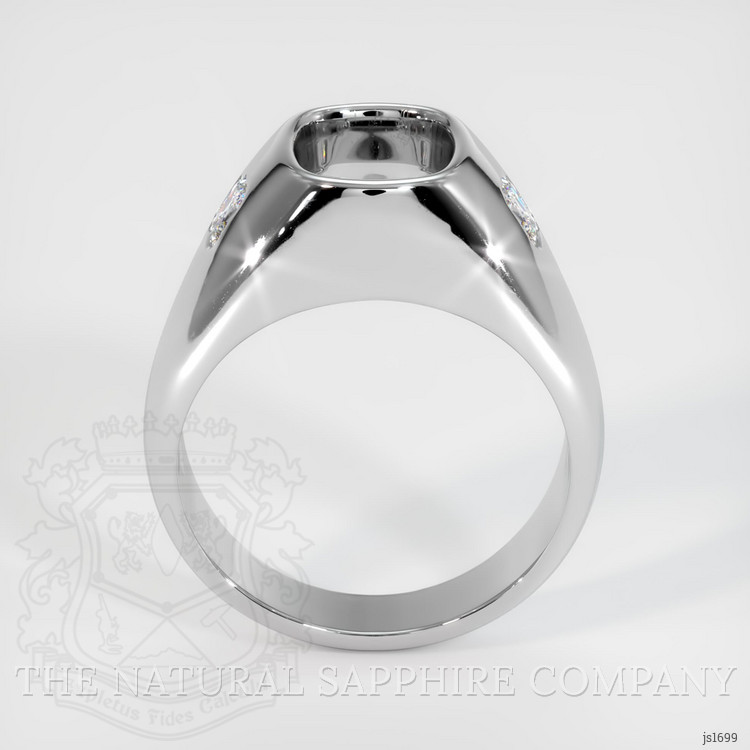 10K White Gold Men's Ring Setting