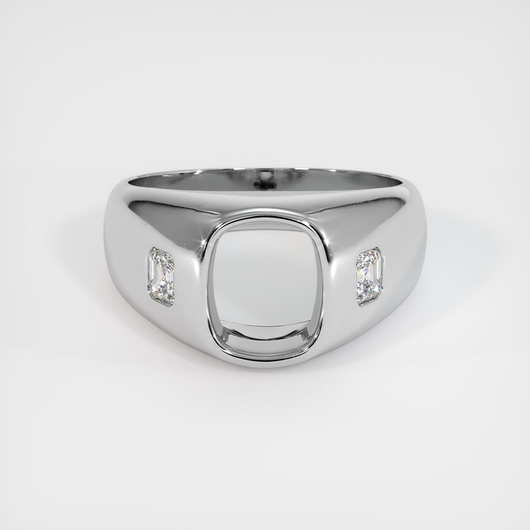 14K White Gold Men's Ring Setting