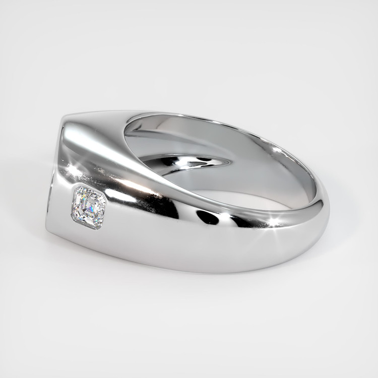 14K White Gold Men's Ring Setting