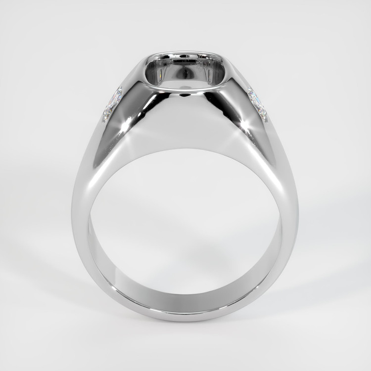 14K White Gold Men's Ring Setting