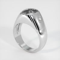 18K White Gold Men's Ring Setting Video