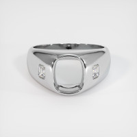 18K White Gold Men's Ring Setting Image