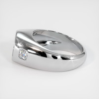 18K White Gold Men's Ring Setting Image