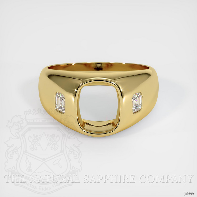 18K Yellow Gold Men's Ring Setting