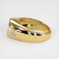 18K Yellow Gold Men's Ring Setting Image