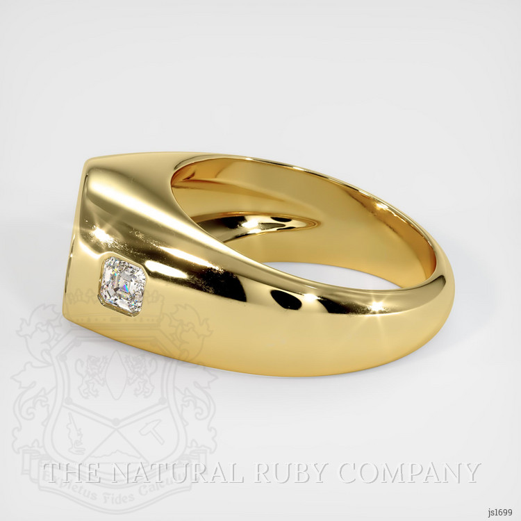 18K Yellow Gold Men's Ring Setting