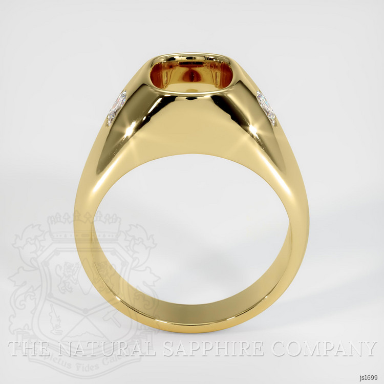 18K Yellow Gold Men's Ring Setting