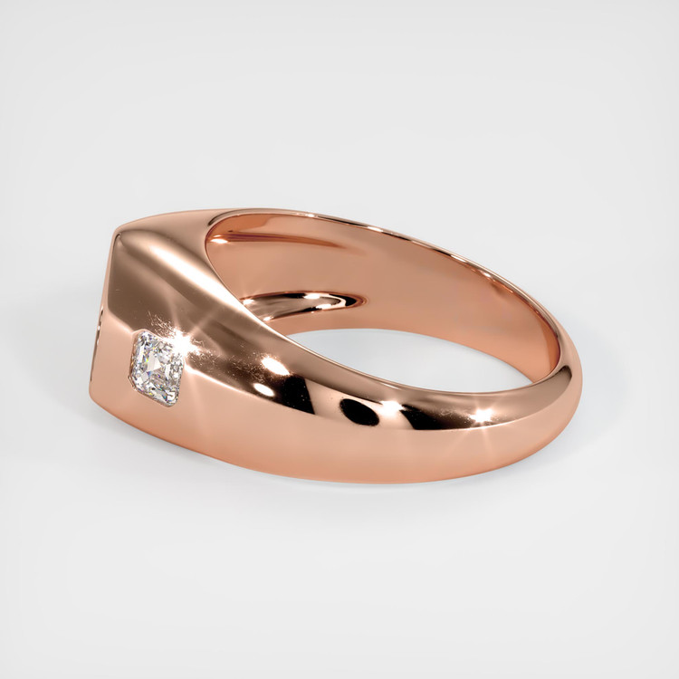 14K Rose Gold Men's Ring Setting