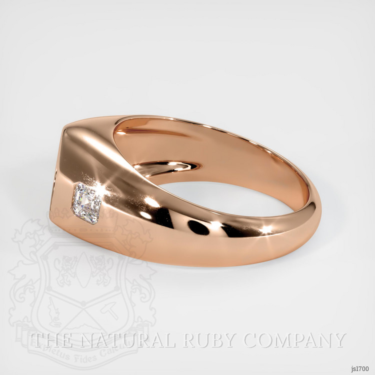 18K Rose Gold Men's Ring Setting