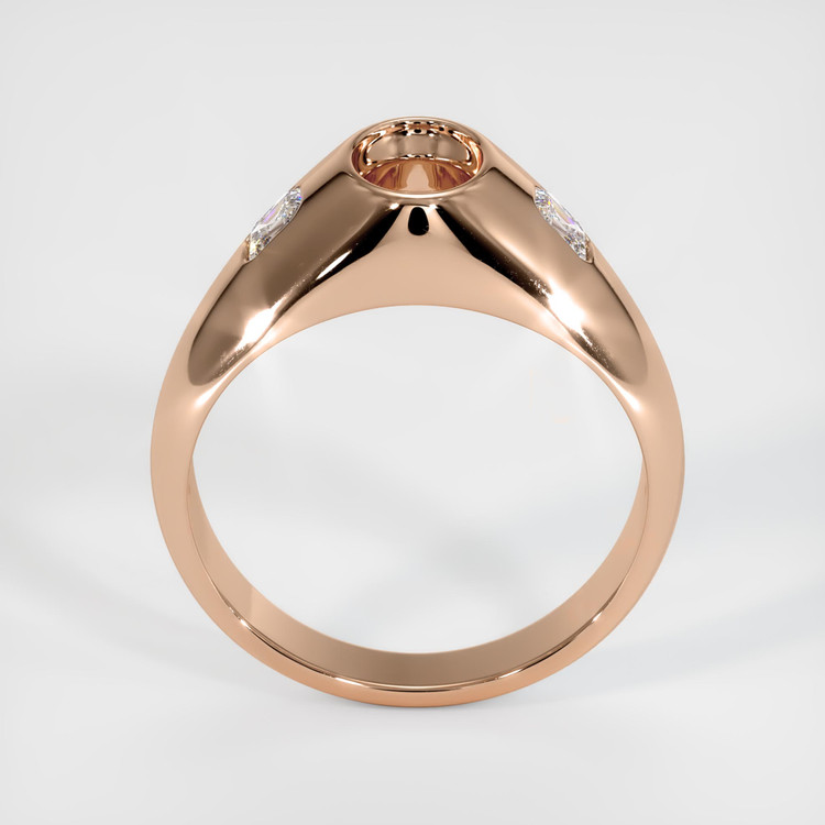 18K Rose Gold Men's Ring Setting