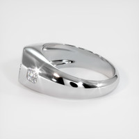 14K White Gold Men's Ring Setting Image