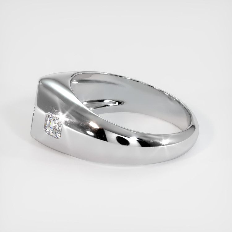 14K White Gold Men's Ring Setting