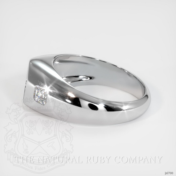 14K White Gold Men's Ring Setting