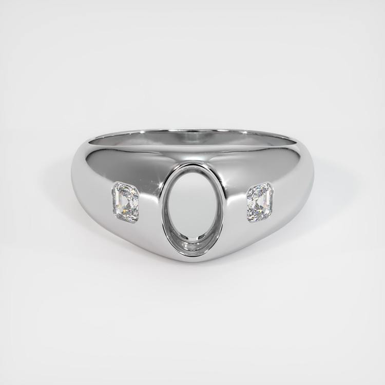18K White Gold Men's Ring Setting
