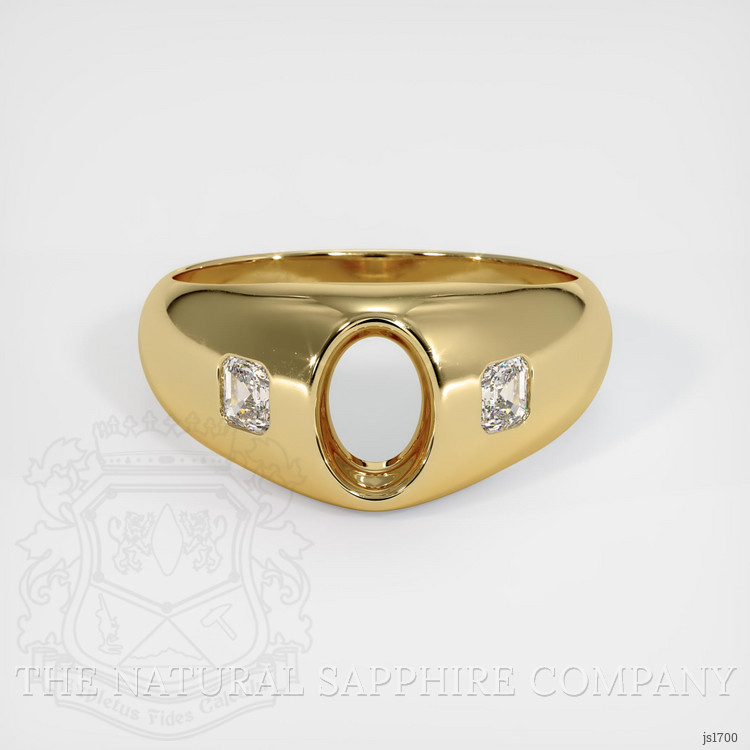 14K Yellow Gold Men's Ring Setting