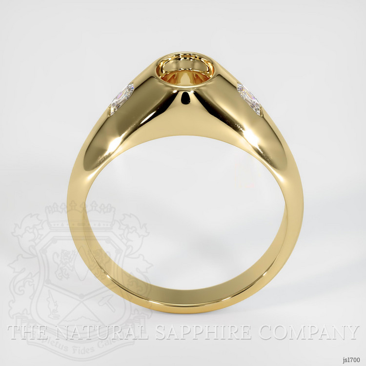 14K Yellow Gold Men's Ring Setting