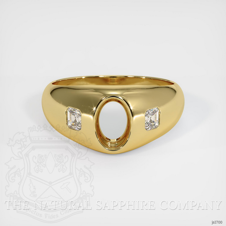 18K Yellow Gold Men's Ring Setting