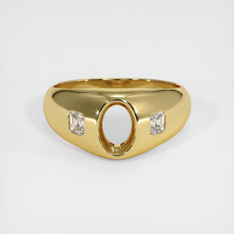 18K Yellow Gold Men's Ring Setting