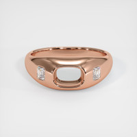 14K Rose Gold Men's Ring Setting Image
