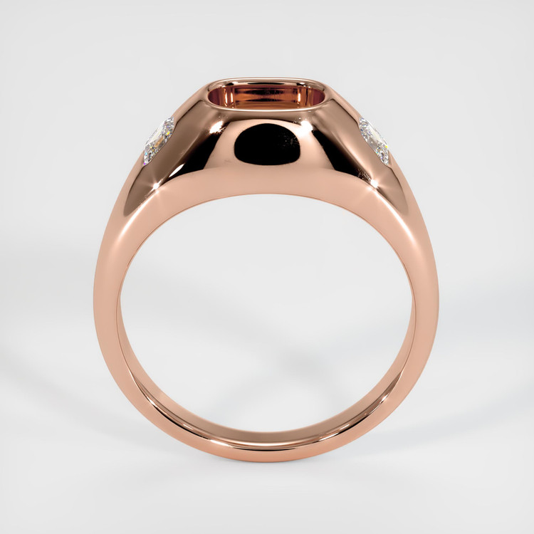 14K Rose Gold Men's Ring Setting