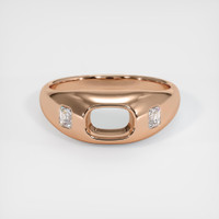 18K Rose Gold Men's Ring Setting Image