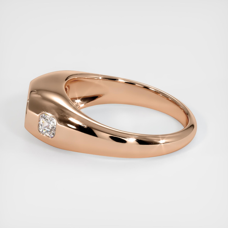 18K Rose Gold Men's Ring Setting