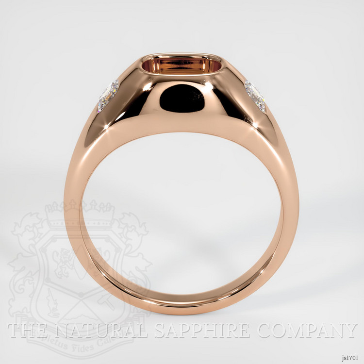 18K Rose Gold Men's Ring Setting