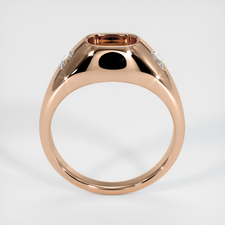 18K Rose Gold Men's Ring Setting