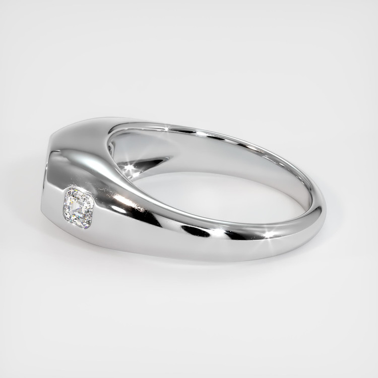 14K White Gold Men's Ring Setting