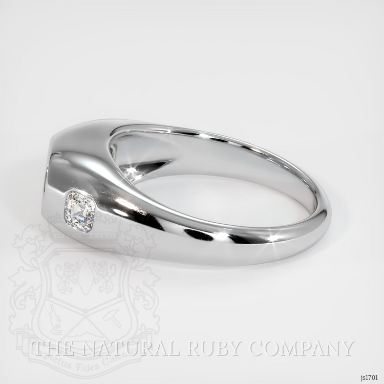 14K White Gold Men's Ring Setting