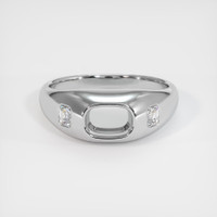 18K White Gold Men's Ring Setting Image