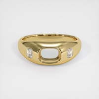 10K Yellow Gold Men's Ring Setting Image