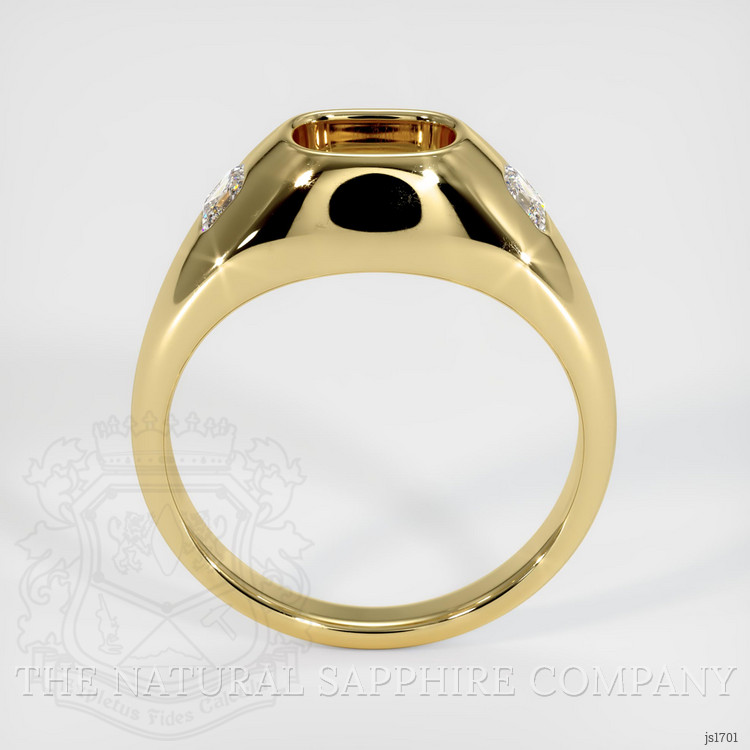 18K Yellow Gold Men's Ring Setting