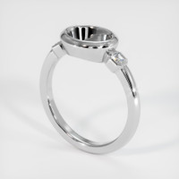 14K White Gold Three Stone Ring Setting Video