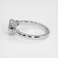 14K White Gold Three Stone Ring Setting Image