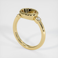 10K Yellow Gold Three Stone Ring Setting Video