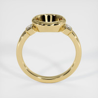 14K Yellow Gold Three Stone Ring Setting Image